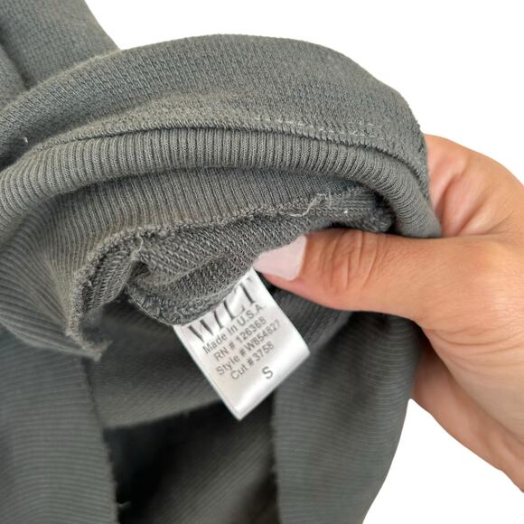 Wilt Green Ruffle Cold Shoulder Long Sleeve Shirt Sz S - Picture 3 of 8